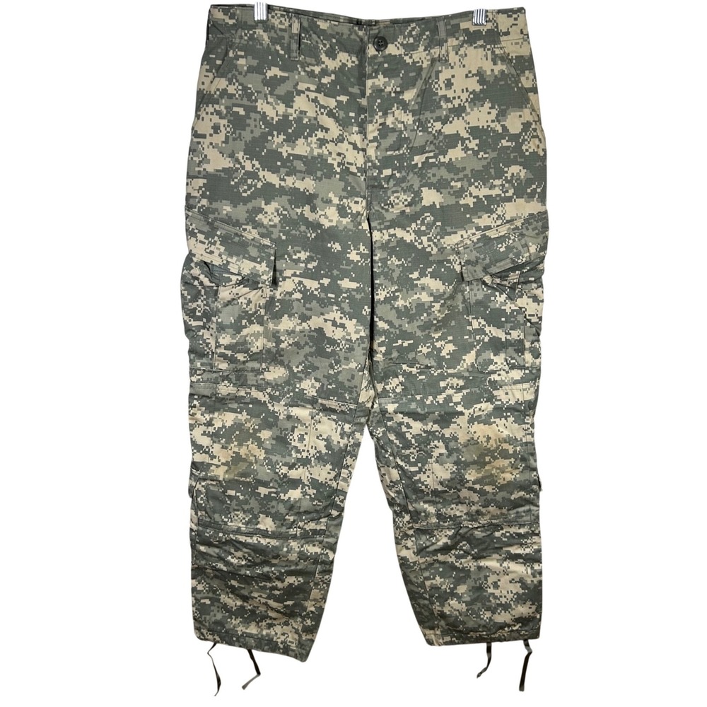 Army Combat Uniform ACU‎ Digital Camo Cargo Pants Mens Medium Regular